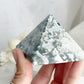 MOSS AGATE PYRAMID, STNED AND SAGED AUSTRALIA