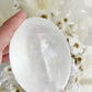 WHITE CALCITE XL PALMSTONE. STONED AND SAGED AUSTRALIA.