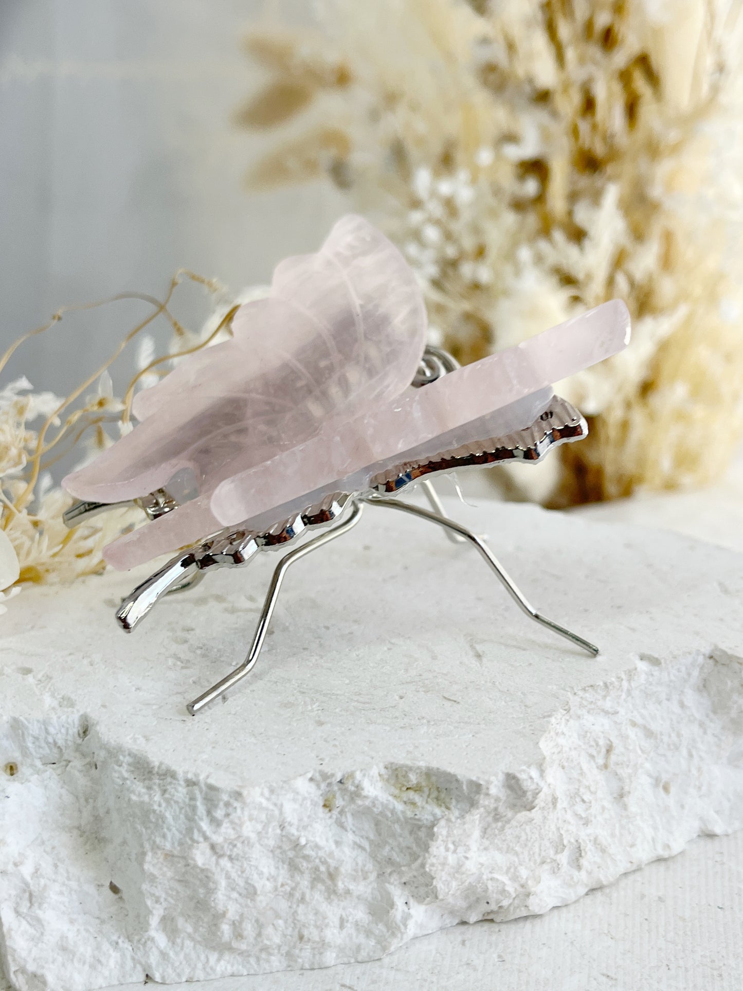 ROSE QUARTZ BUTTERFLY || 31786