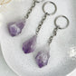 AMETHYST POINT KEYRING