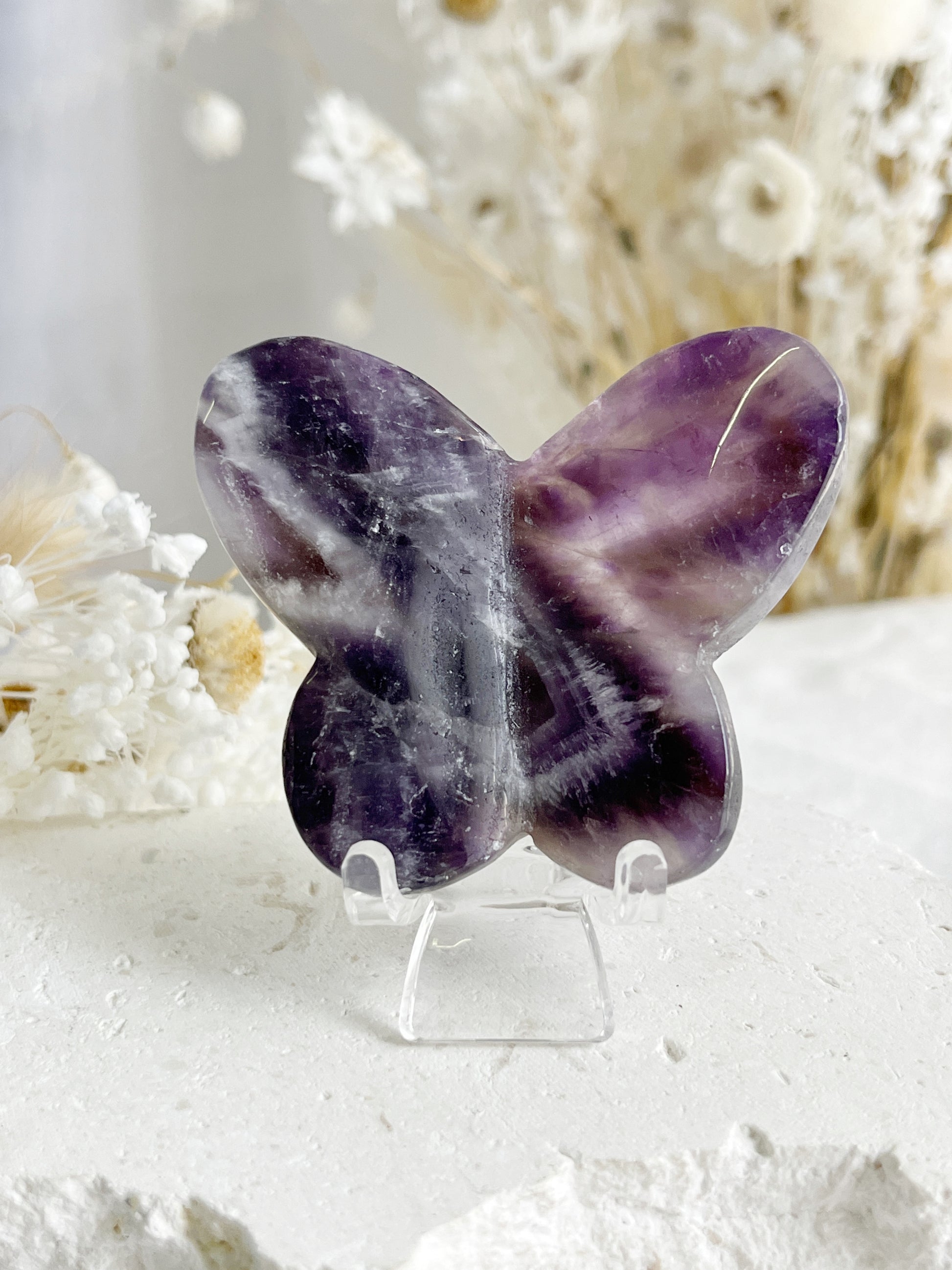 DREAM AMETHYST BUTTERFLY. STONED AND SAGED AUSTRALIA.