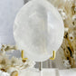 WHITE CALCITE XL PALMSTONE. STONED AND SAGED AUSTRALIA.