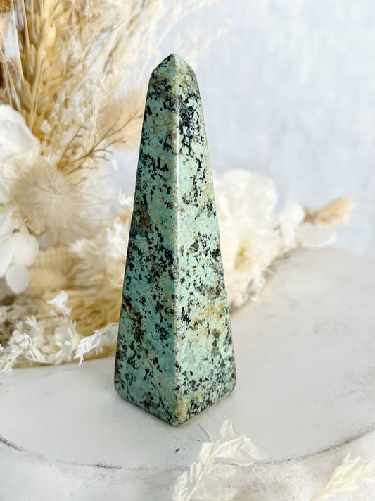 AFRICAN TURQUOISE TOWER STONED AND SAGED CRYSTAL SHOP AUSTRALIA