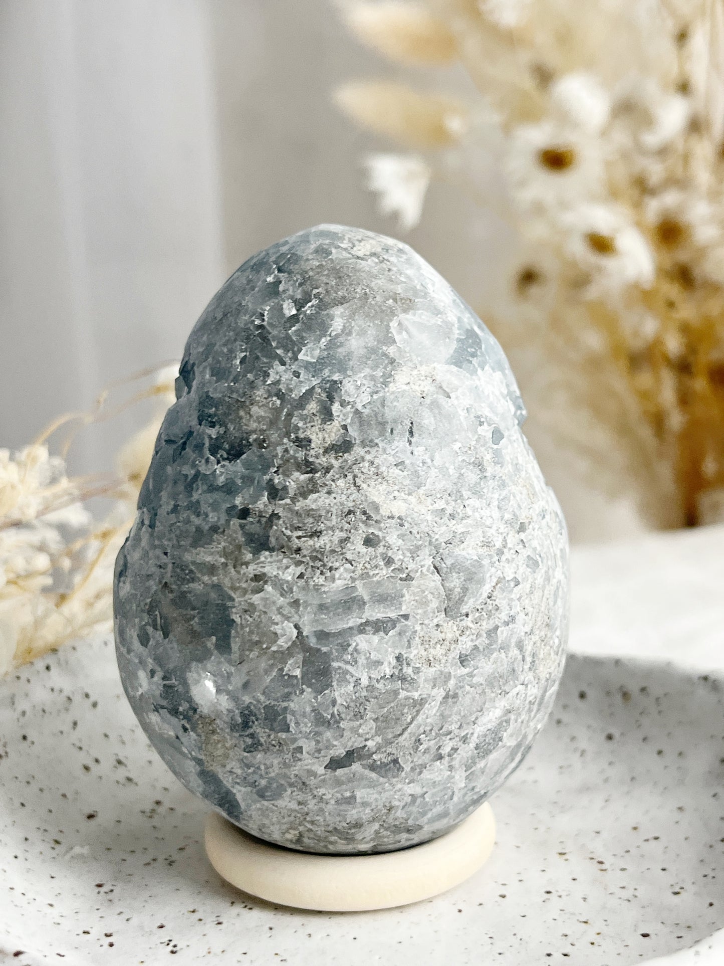 CELESTITE CLUSTER EGG || 31510