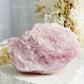 ROSE QUARTZ CRYSTAL ROUGH NATURAL RAW AUSTRALIA SELF LOVE LOVE COMPASSION STONED AND SAGED