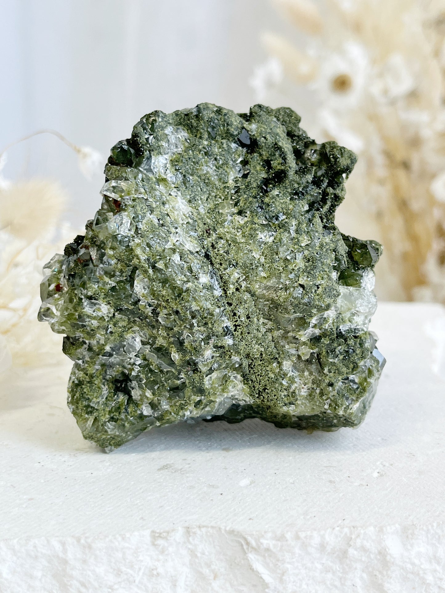 EPIDOTE WITH QUARTZ || 31424