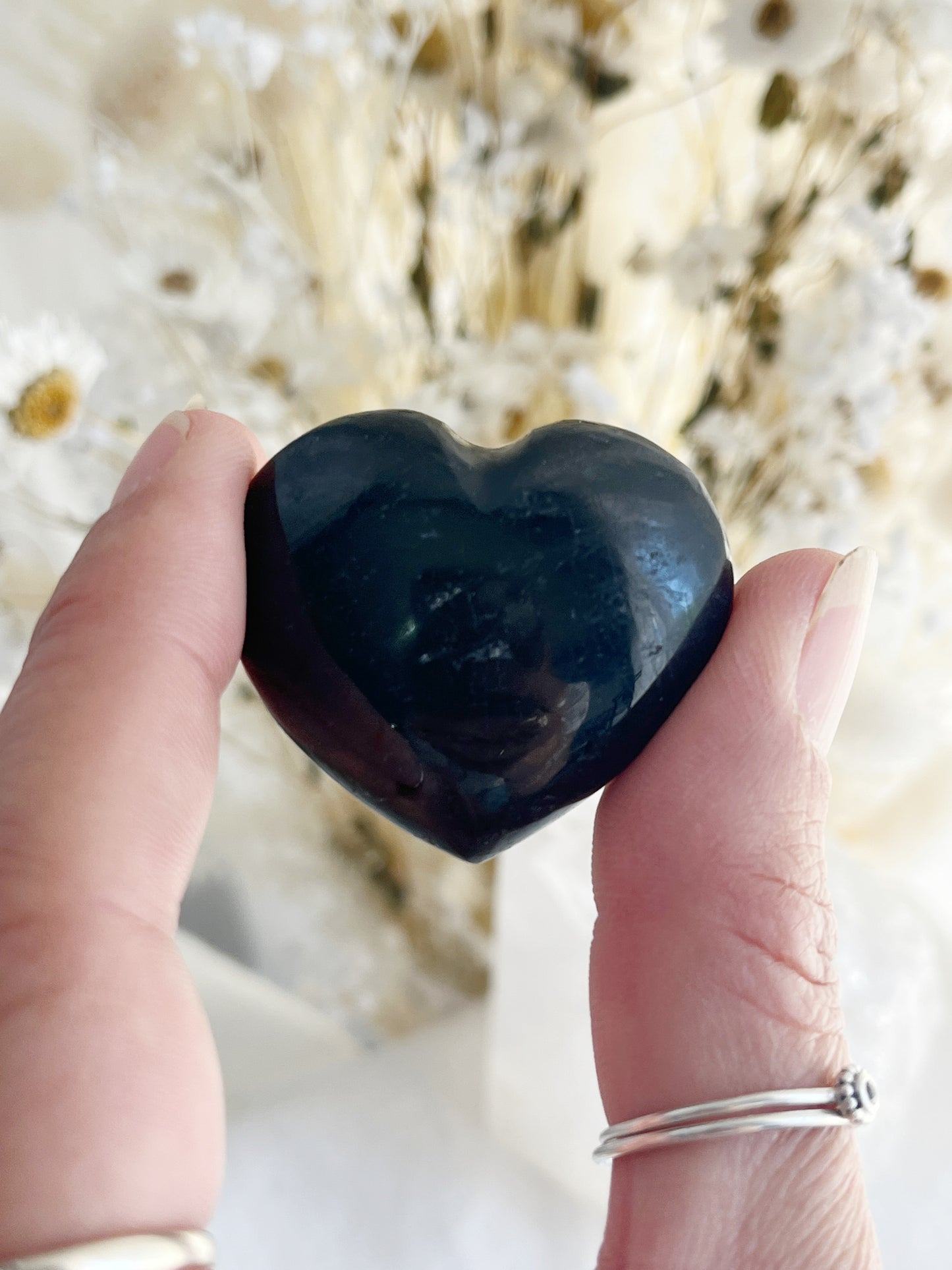 BLACK TOURMALINE MINI HEART || 30951