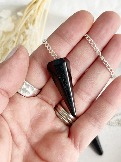 BLACK TOURMALINE PENDULUM || INTUITIVELY CHOSEN