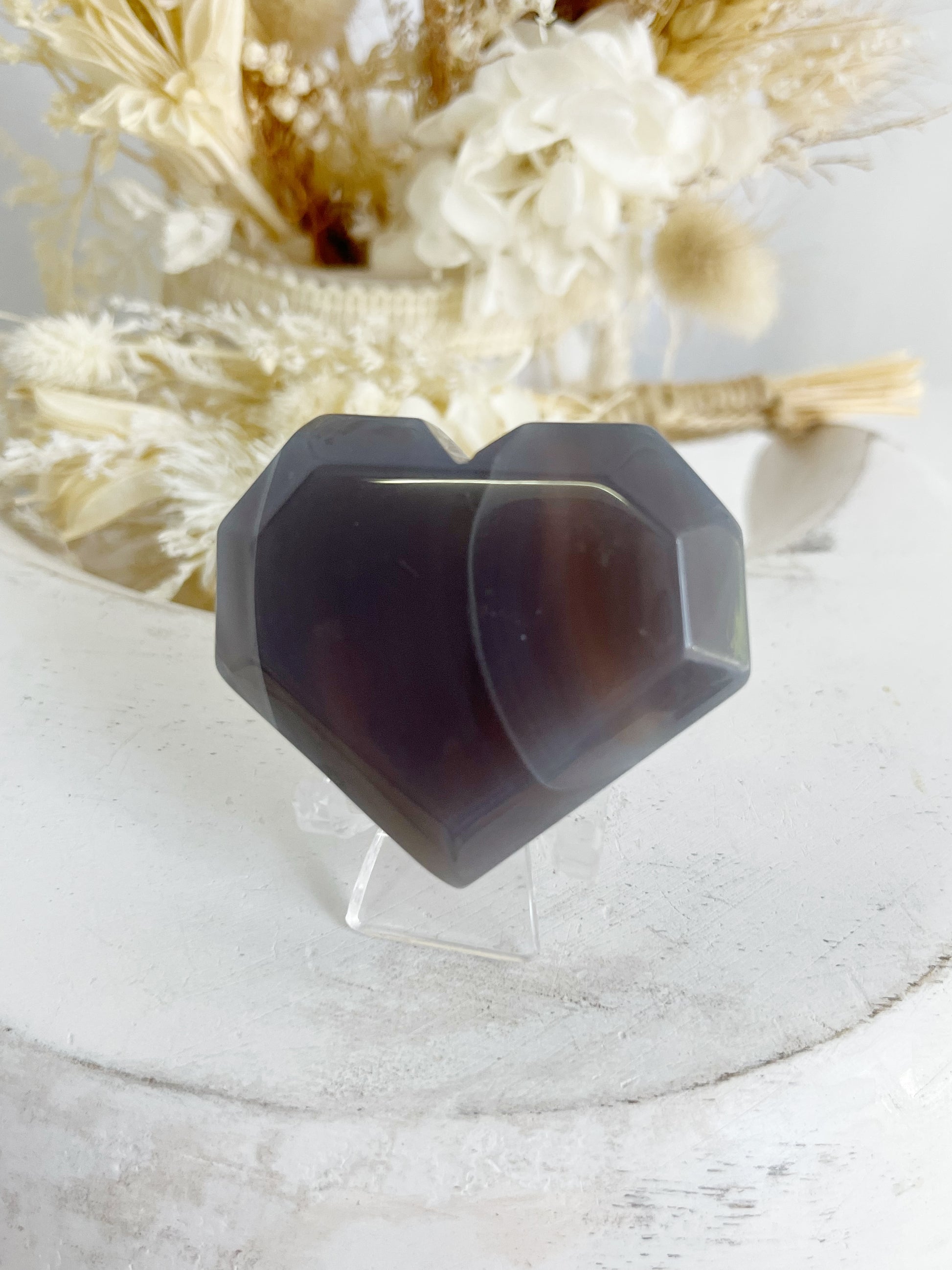 AGATE HEART, STONED AND SAGED CRYSTAL SHOP AUSTRALIA