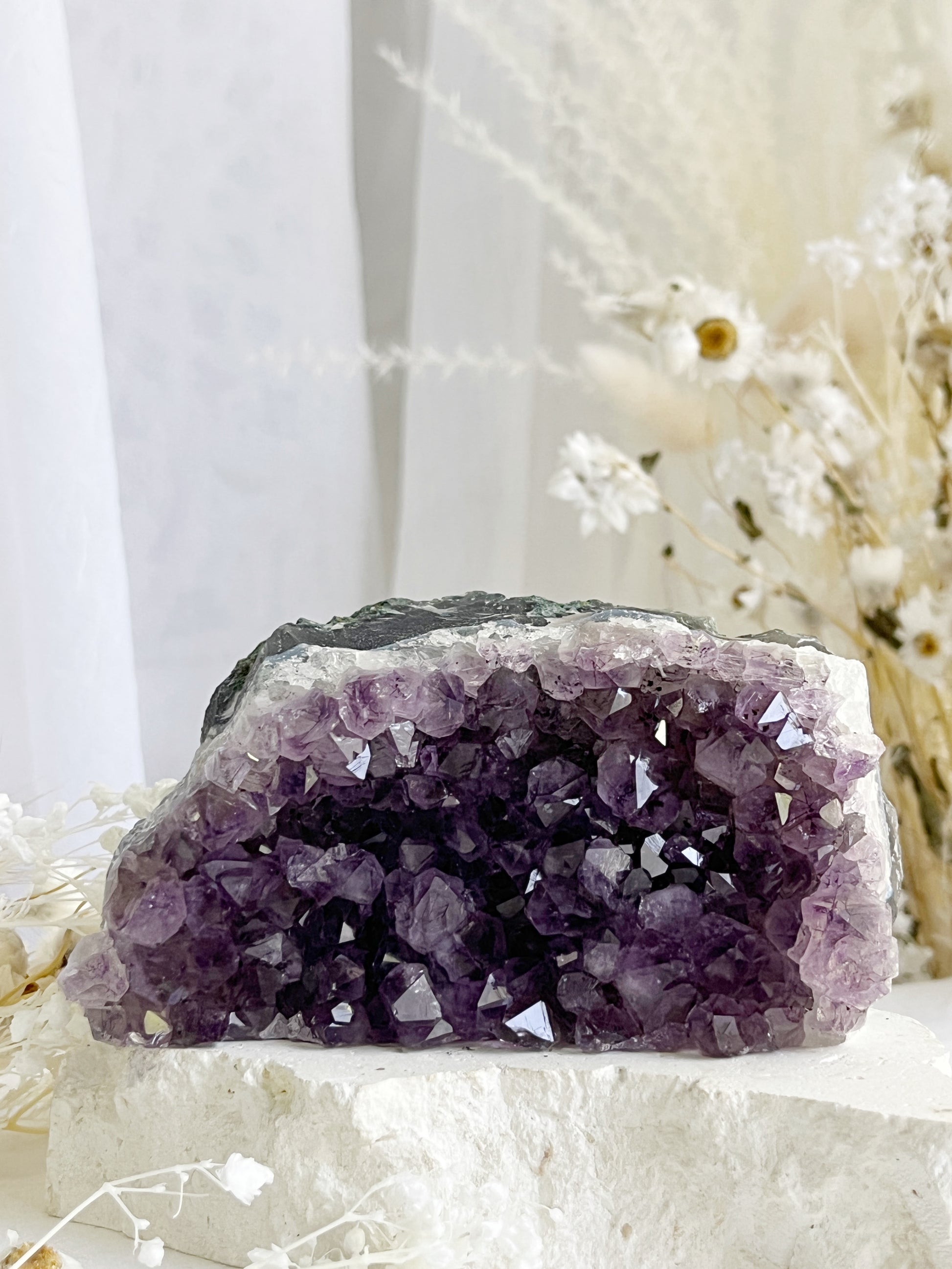 AMETHYST CLUSTER. STONED AND SAGED AUSTRALIA.