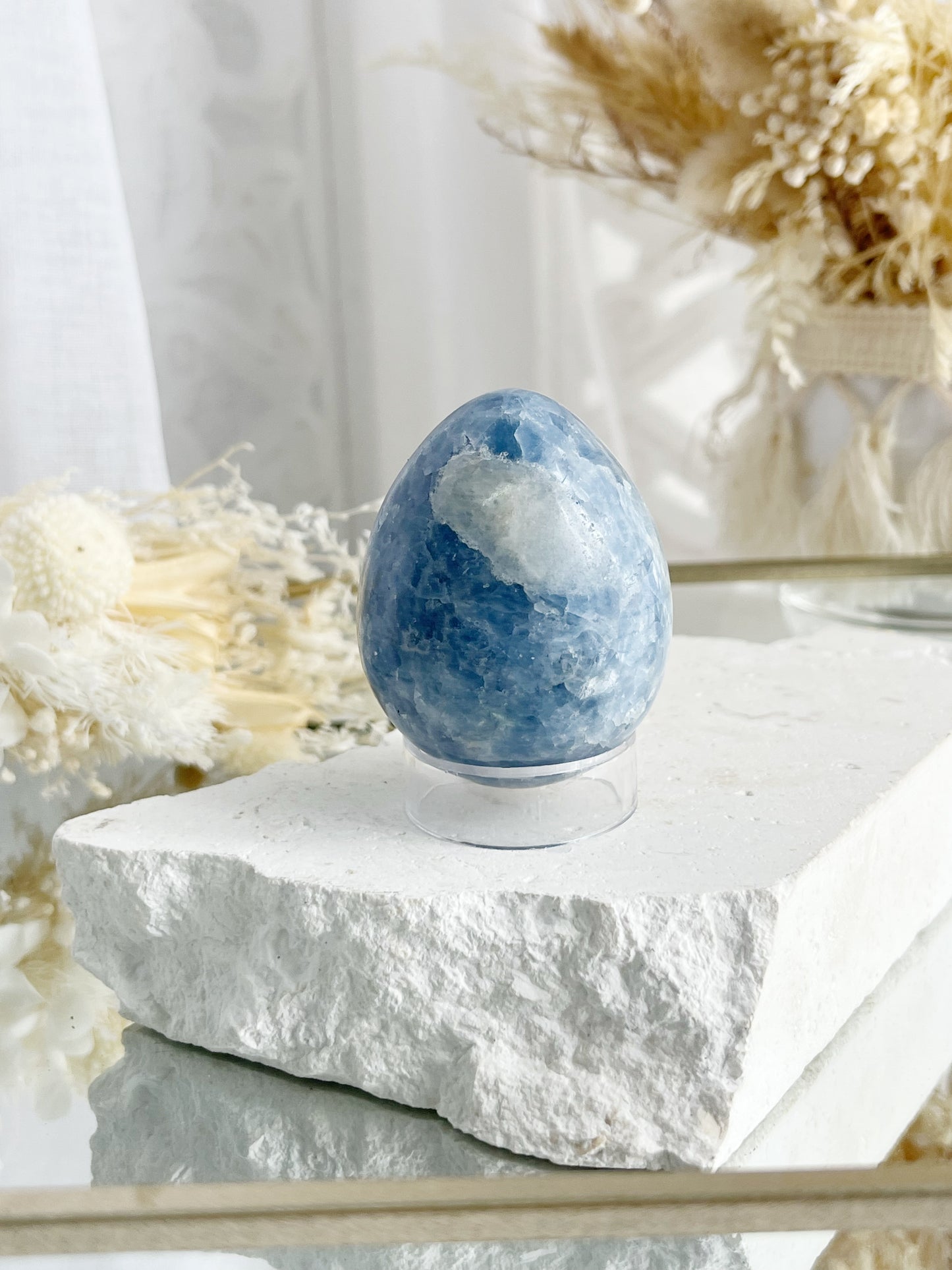 BLUE CALCITE EGG || 20805