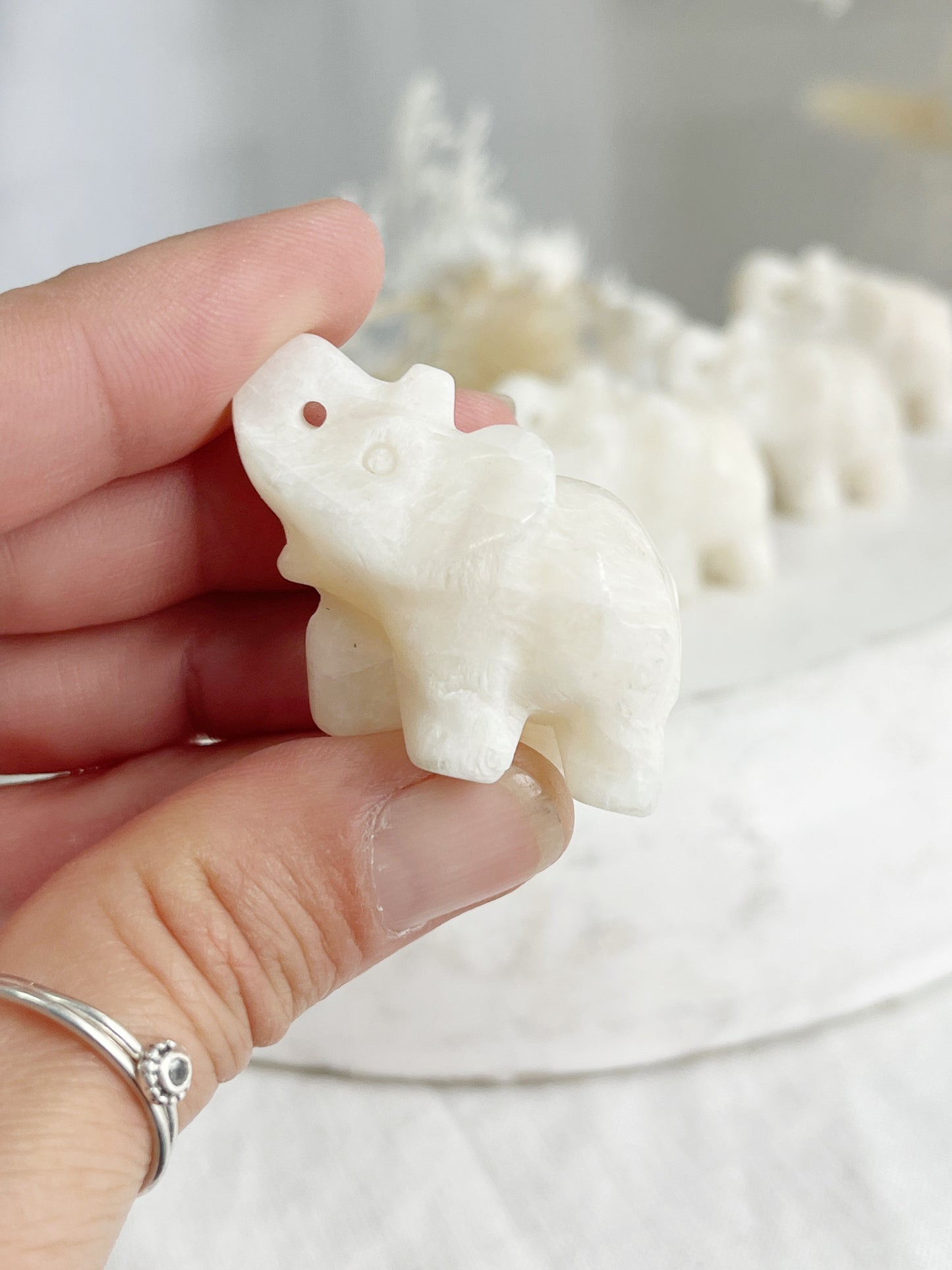 MOONSTONE MINI ELEPHANT || INTUITVELY CHOSEN