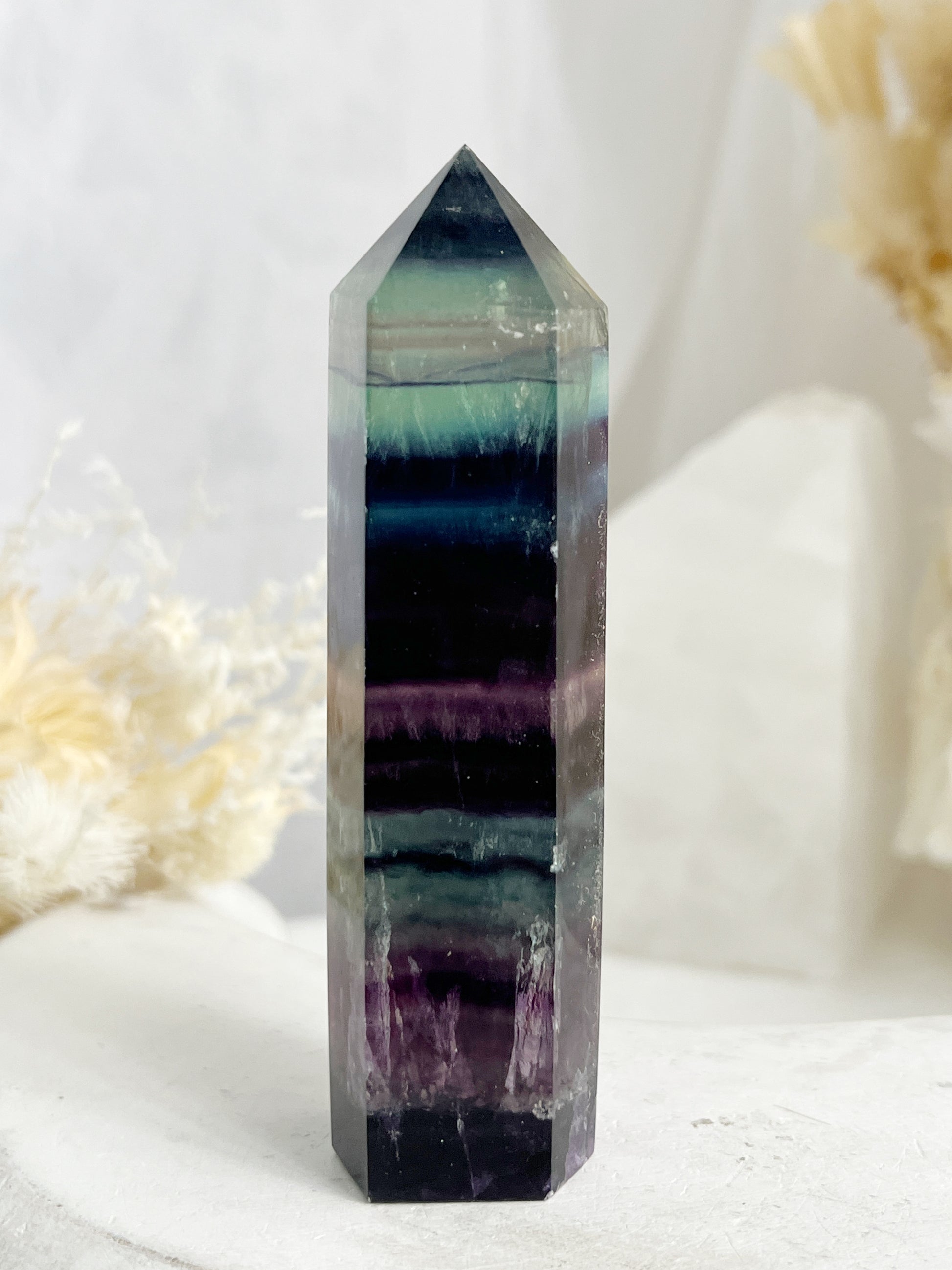 RAINBOW FLUORITE GENERATOR. STONED AND SAGED AUSTRALIA