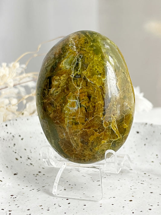 GREEN OPAL PALMSTONE || 31498