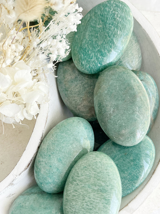 AMAZONITE PALMSTONE || INTUITIVELY CHOSEN