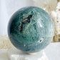 MOSS AGATE SPHERE APPROX 11.5CM. STONED AND SAGED AUSTRALIA