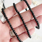 OBSIDIAN BEAD BRACELET || 3MM