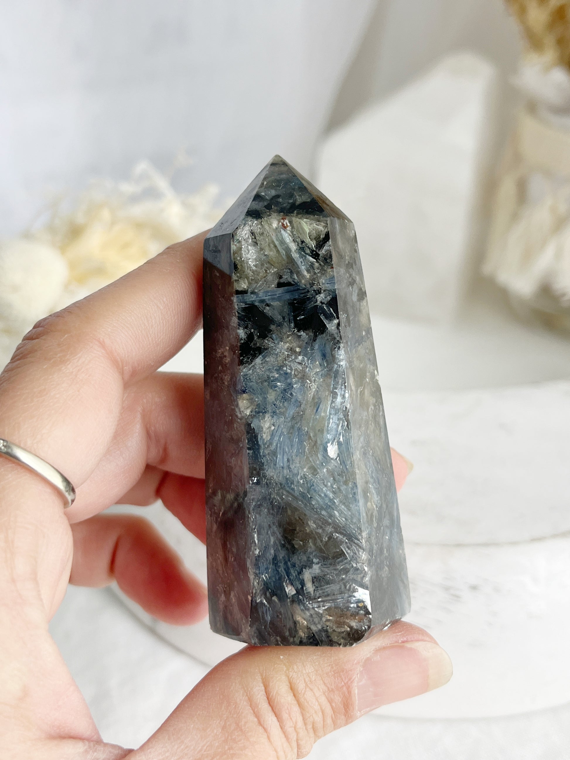 BLUE KYANITE GENERATOR. STONED AND SAGED AUSTRALIA.