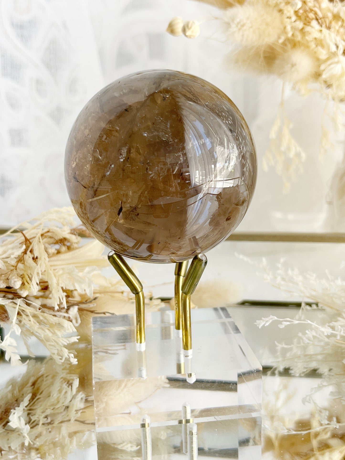 SMOKEY QUARTZ SPHERE || 21081