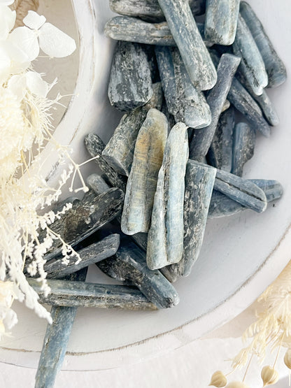 BLUE KYANITE NATURAL STICK, STONED AND SAGED AUSTRALIA