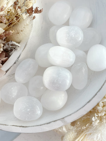 SATIN SPAR SELENITE TUMBLE || INTUITIVELY CHOSEN