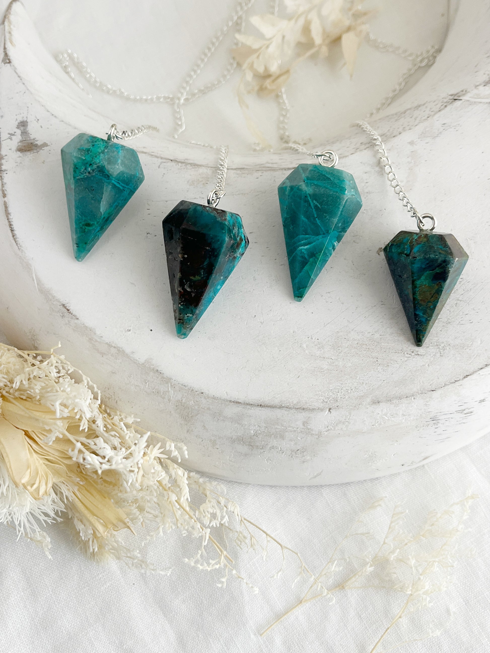 CHRYSOCOLLA DIVINATION PENDULUM, AUSTRALIA