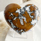 BROWN BRECCIATED JASPER HEART || 31540