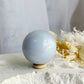 BLUE CHALCEDONY SPHERE, STONED AND SAGED AUSTRALIA