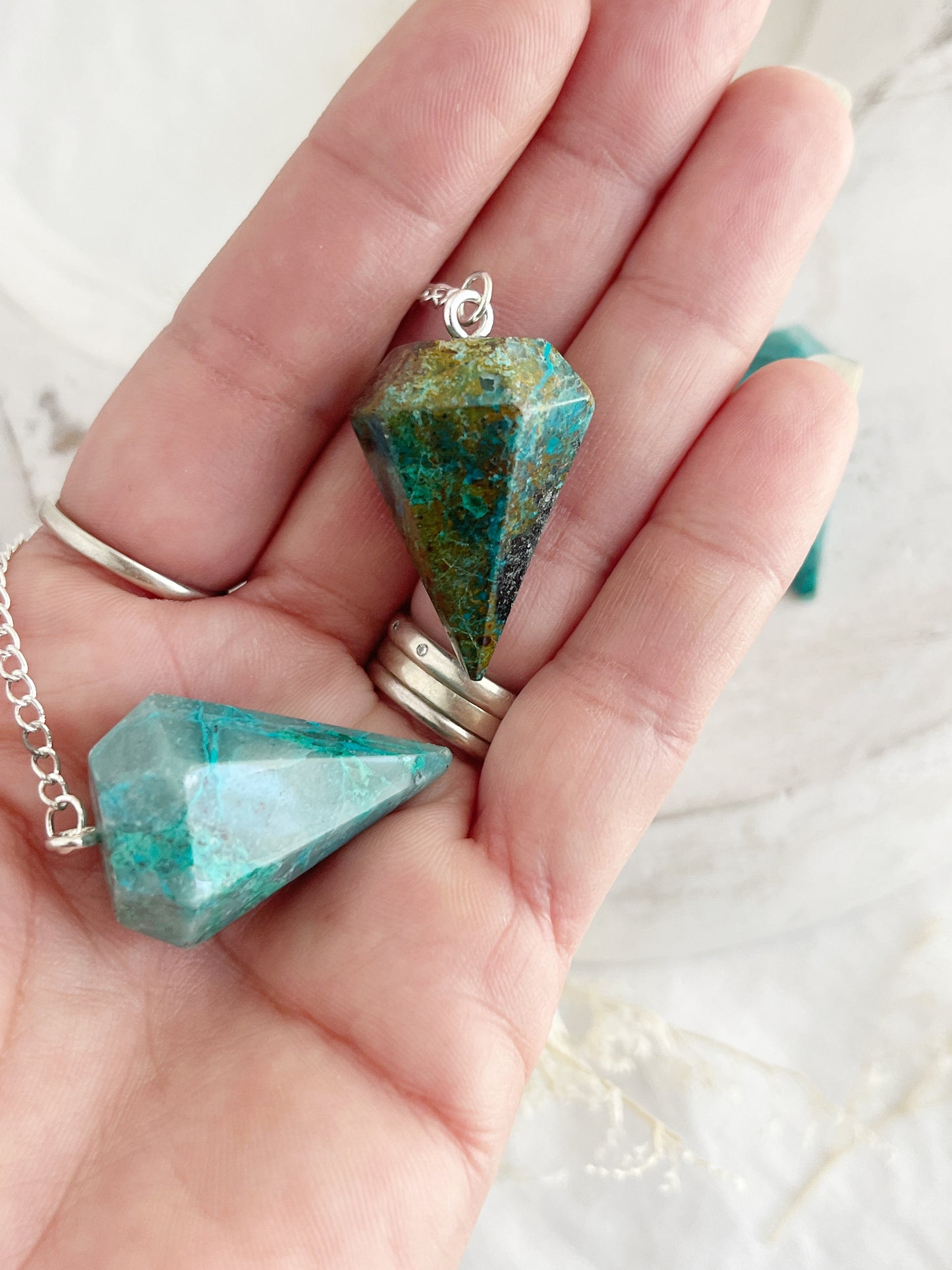 CHRYSOCOLLA PENDULUM || INTUITIVELY CHOSEN