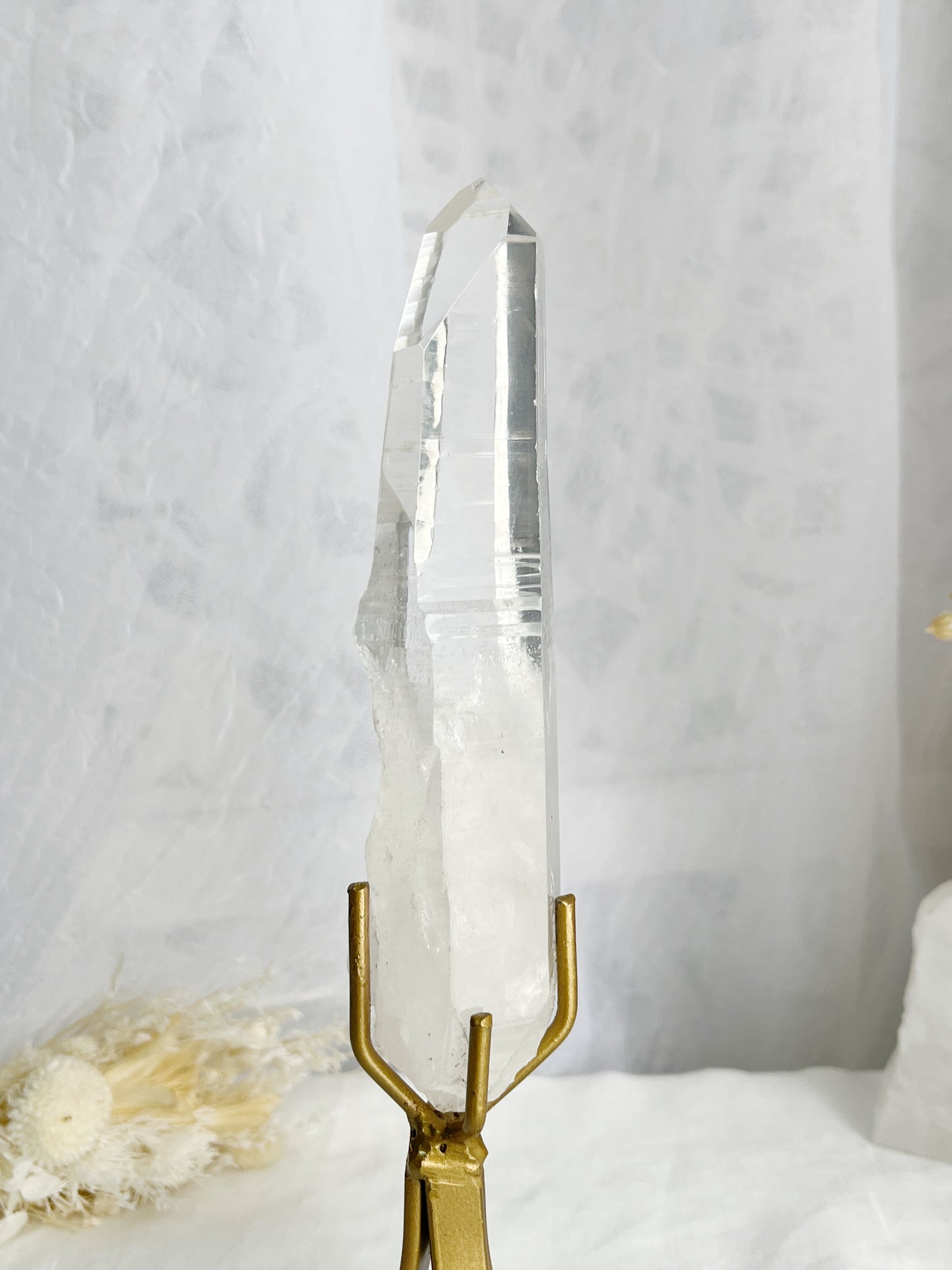 LEMURIAN QUARTZ POINT ON STAND || 30679 W/PHANTOM