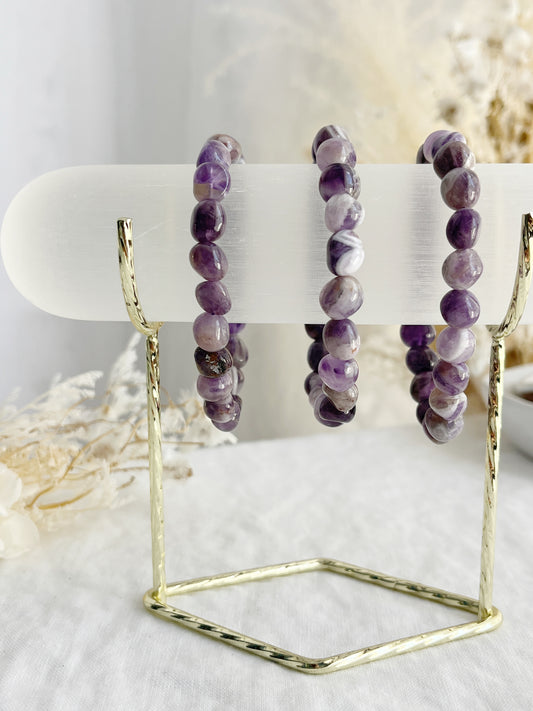 DREAM AMETHYST PEBBLE BRACELET || INTUITIVELY CHOSEN
