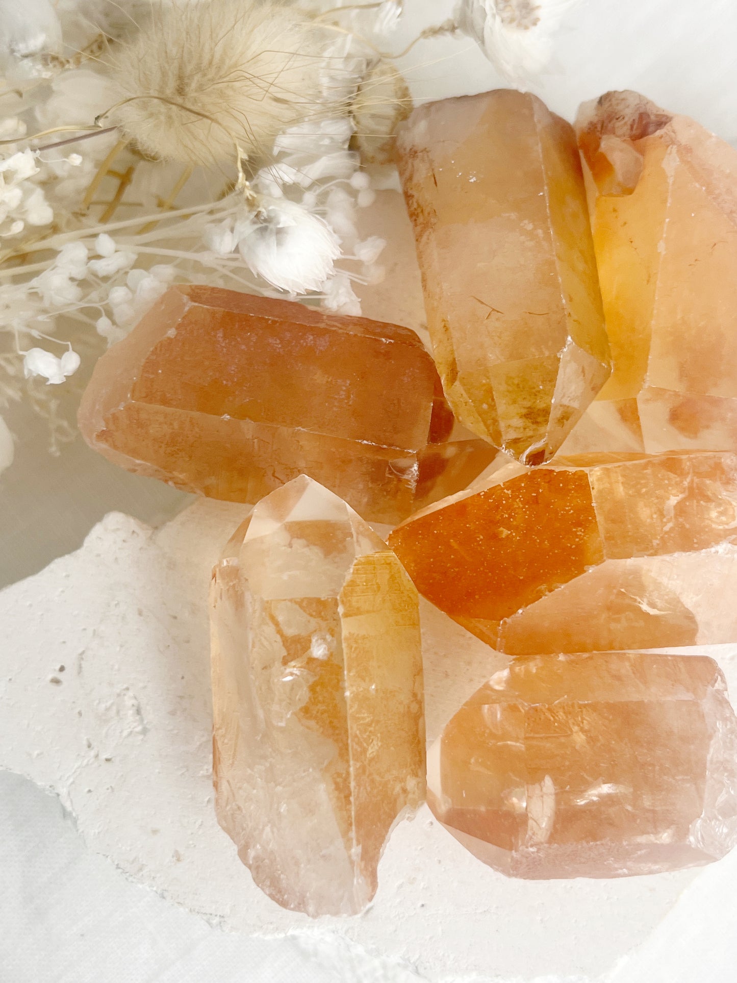 TANGERINE QUARTZ POINT || INTUITIVELY CHOSEN