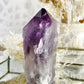 PHANTOM AMETHYST SEMI POLISHED POINT || 30038