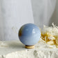 BLUE CHALCEDONY SPHERE, STONED AND SAGED AUSTRALIA