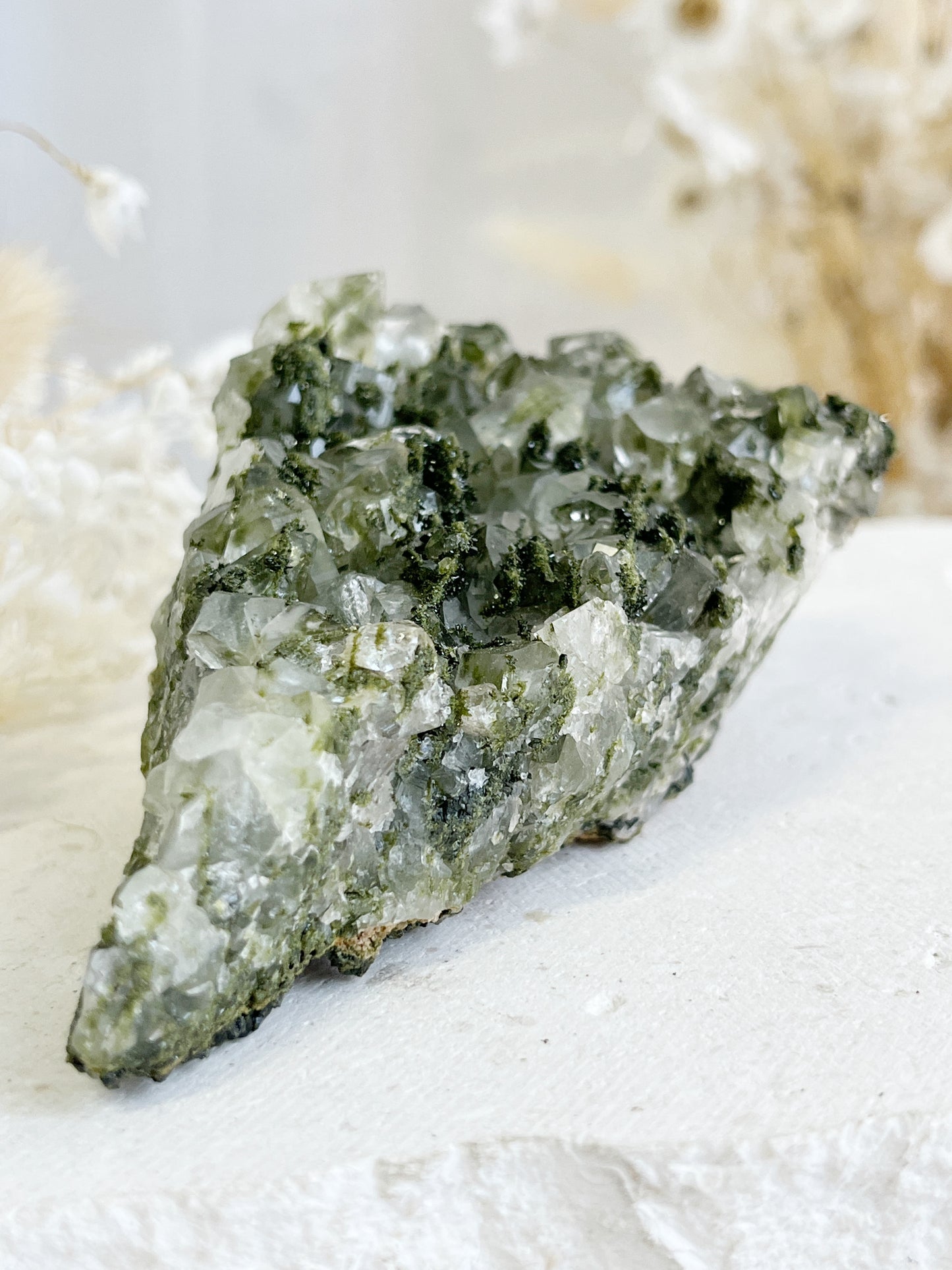 EPIDOTE WITH QUARTZ || 31423