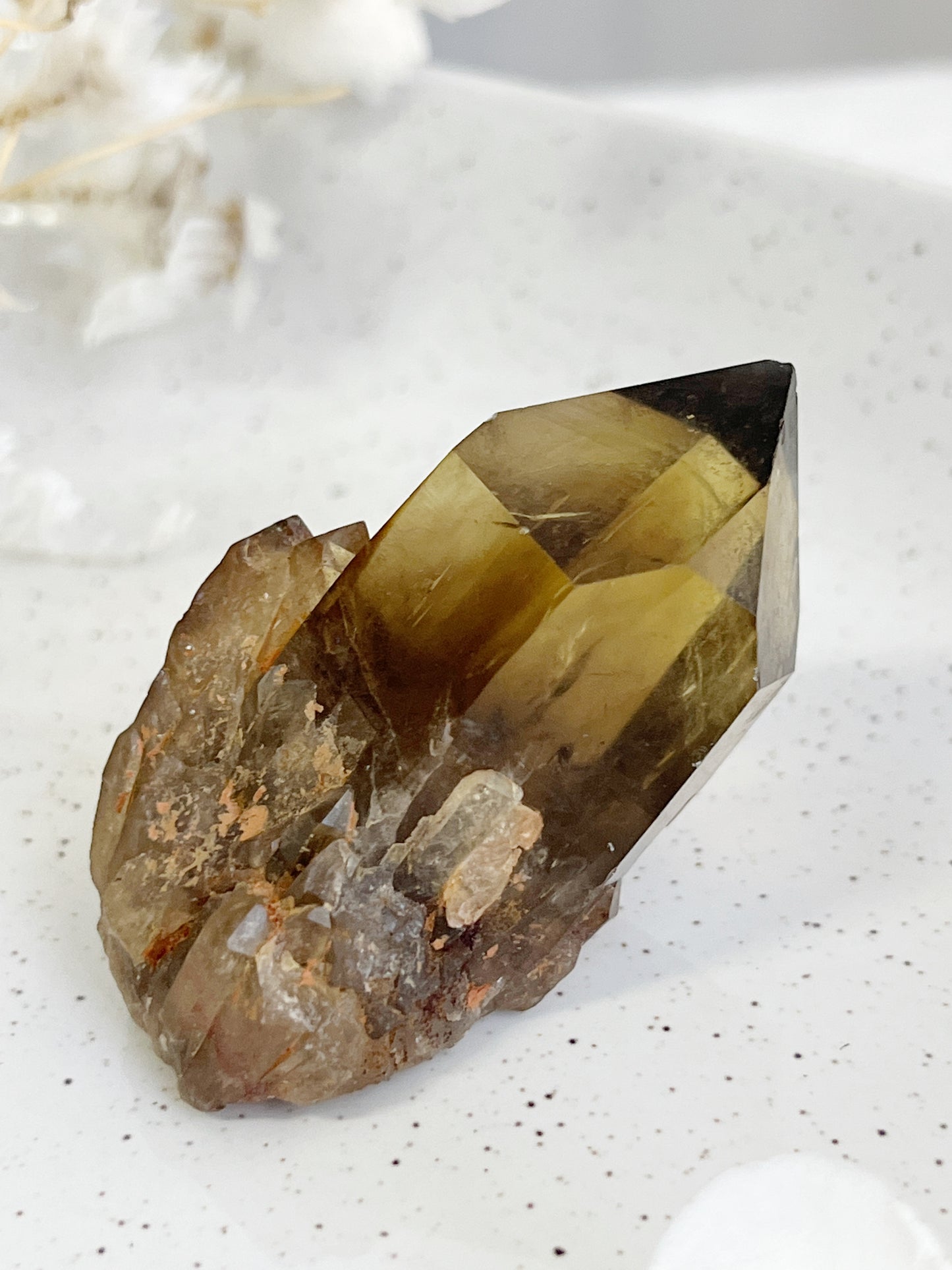 NATURAL CITRINE POINT, 31571, STONED AND SAGED AUSTRALIA