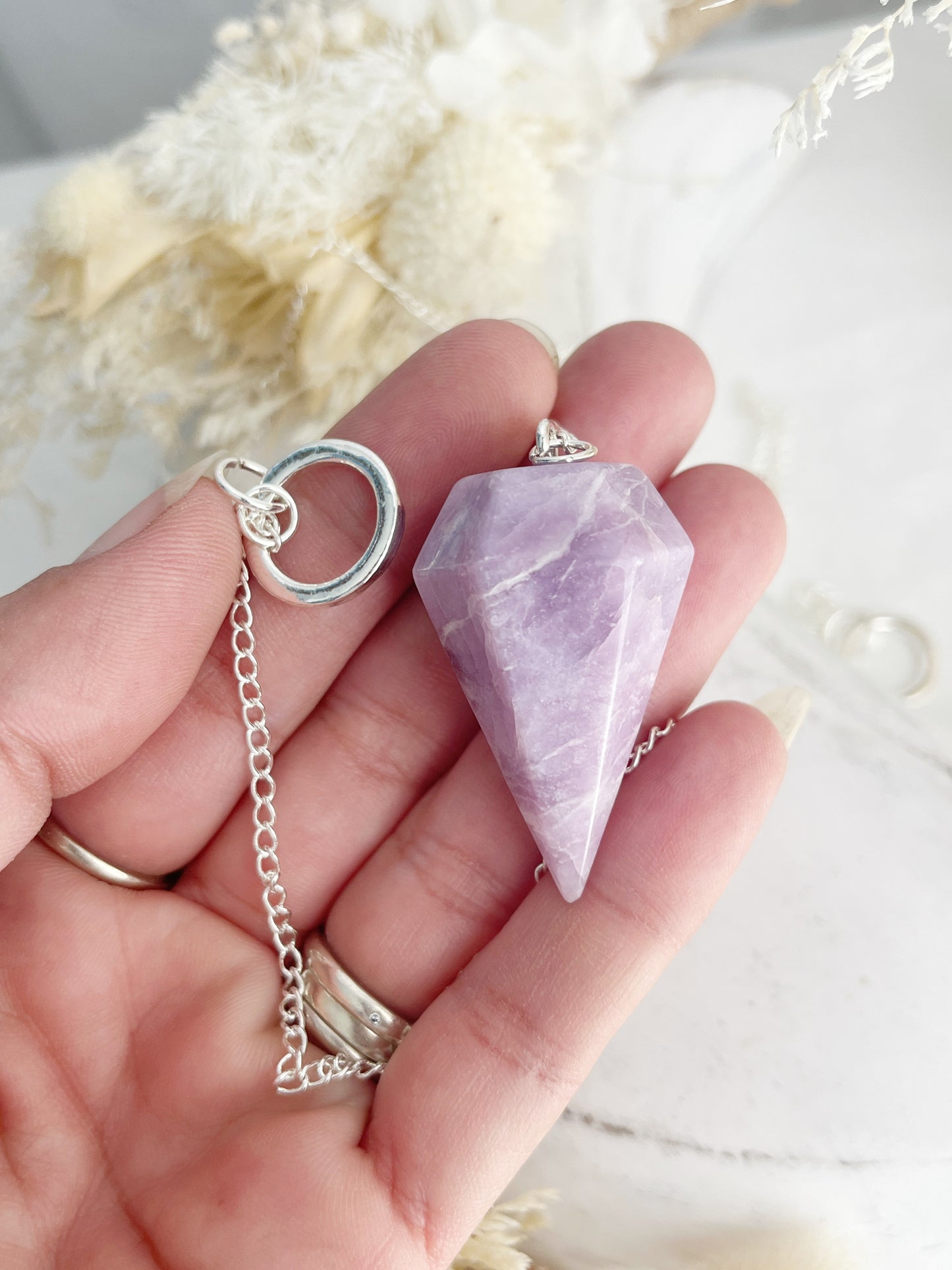 LEPIDOLITE PENDULUM || INTUITIVELY CHOSEN