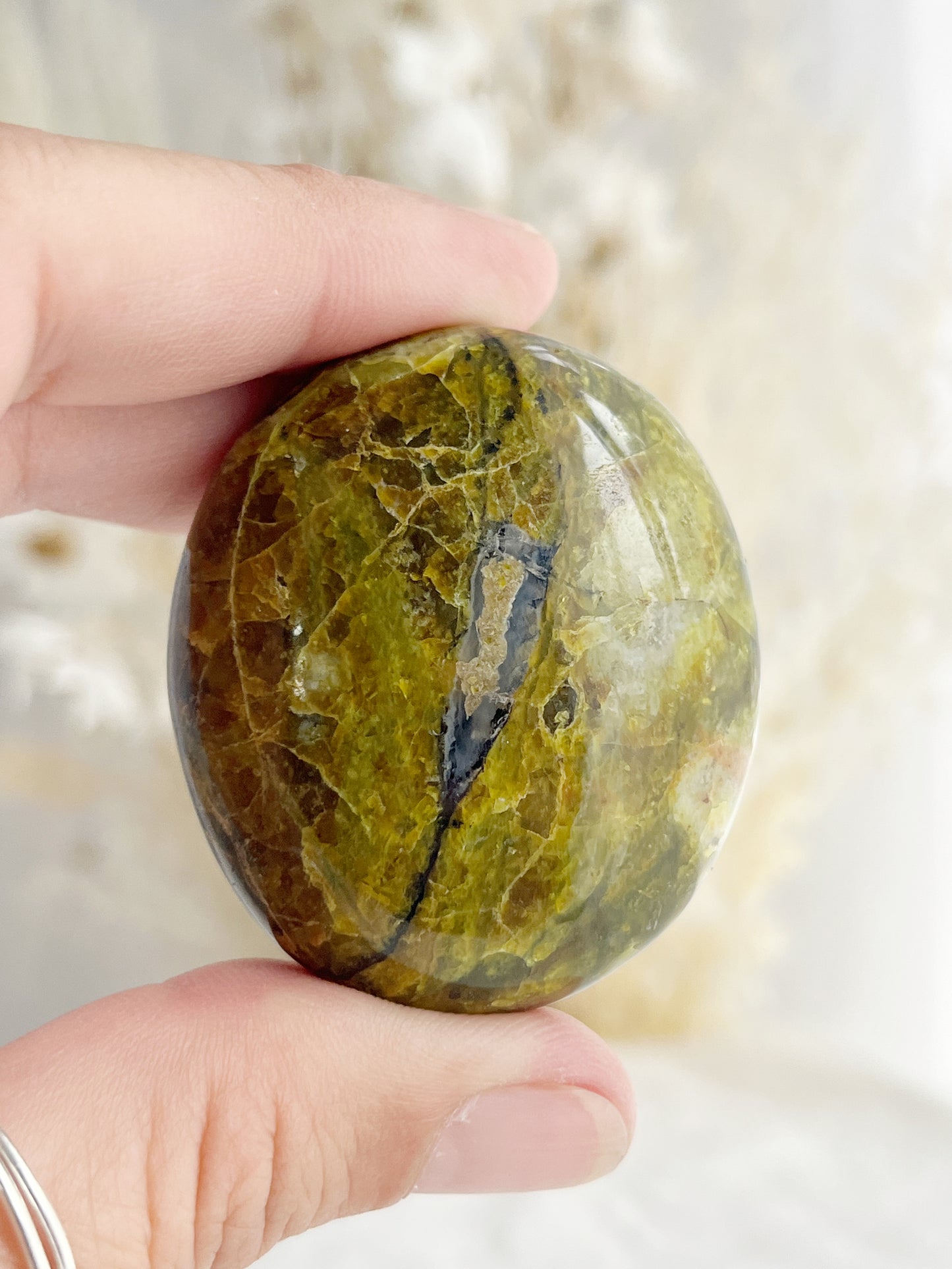 GREEN OPAL PALMSTONE || 31494