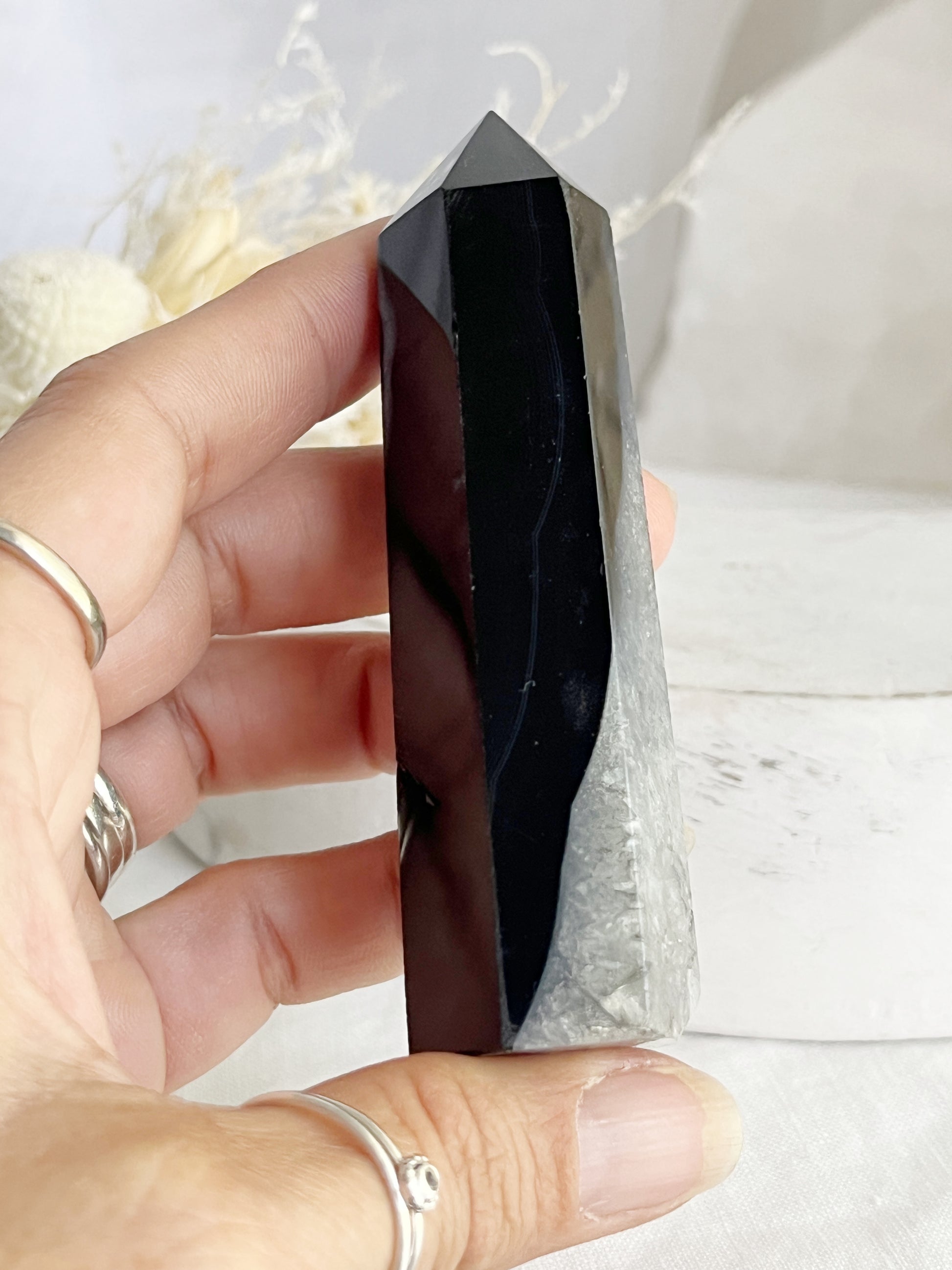 BLACK AGATE GENERATOR, STONED AND SAGED AUSTRALIA