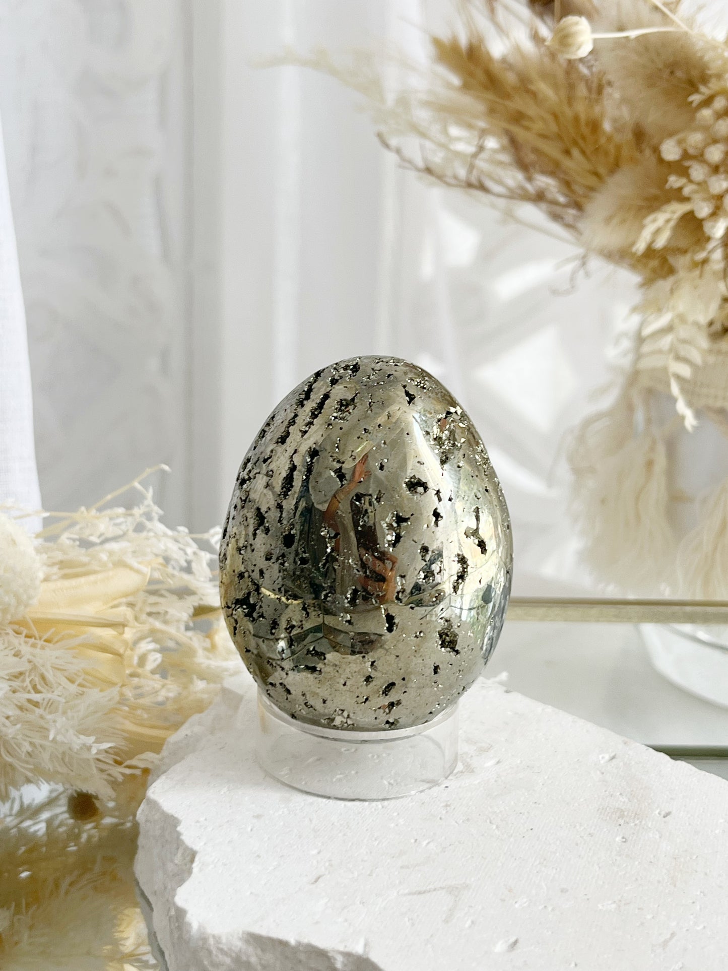 PYRITE EGG, STONED AND SAGED AUSTRALIA