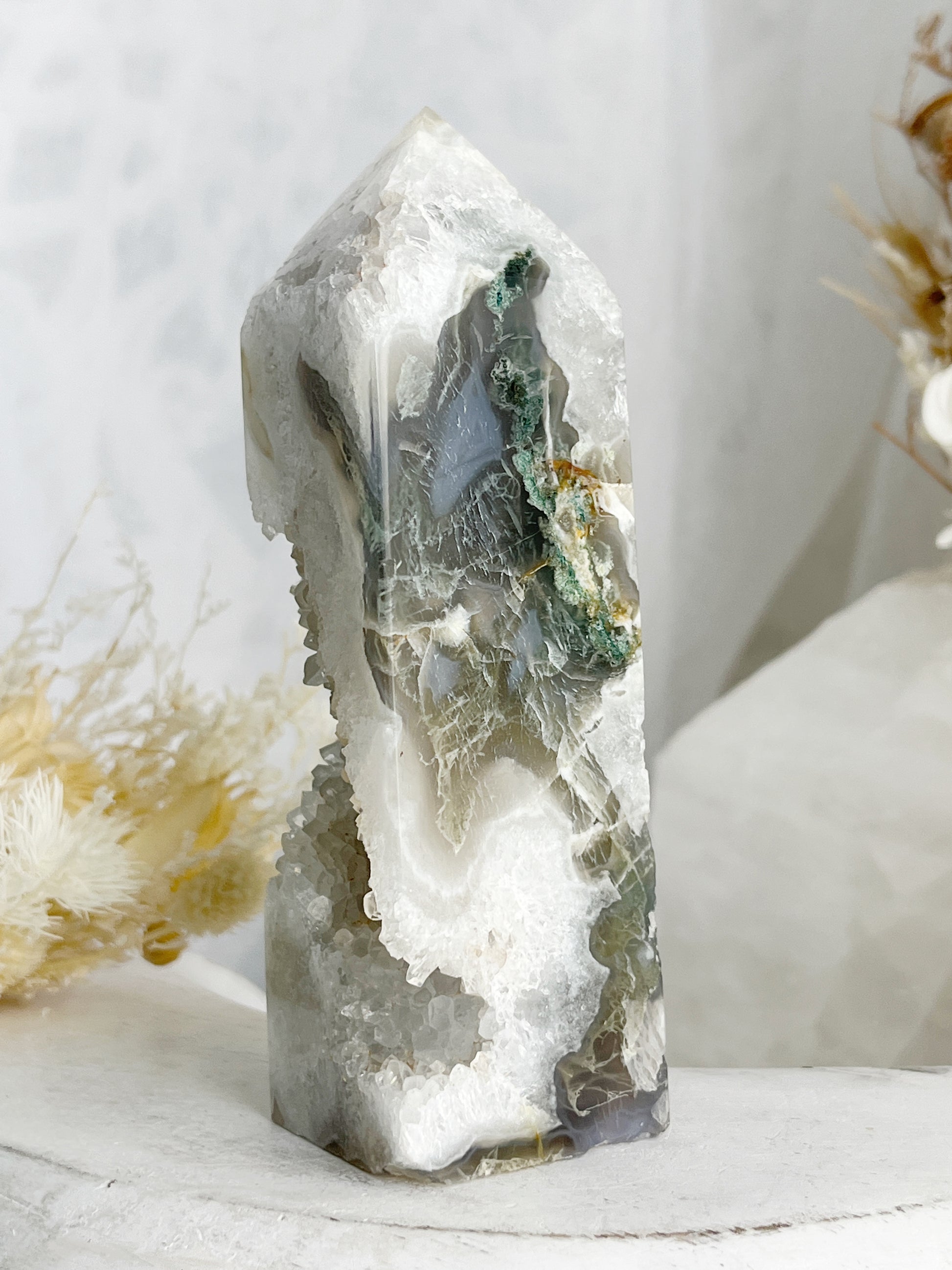 MOSS AGATE TOWER, STONED AND SAGED AUSTRALIA