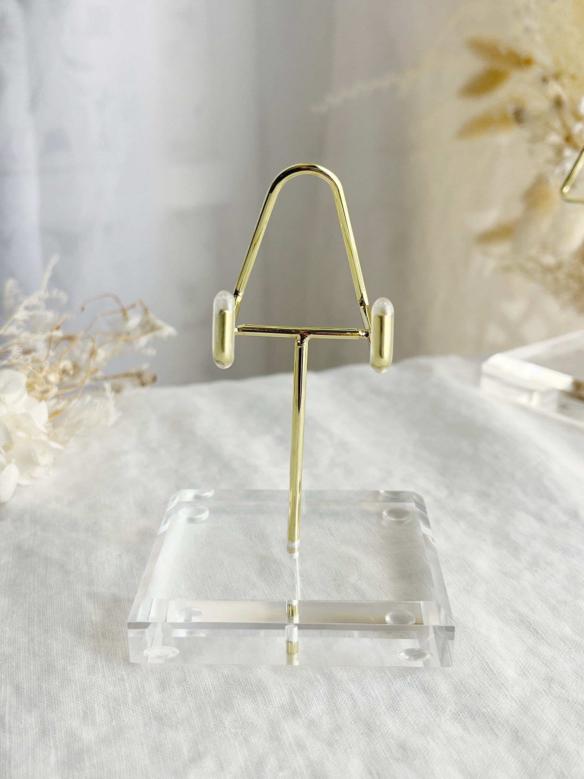 ACRYLIC METAL SPECIMEN CRYSTAL DISPLAY STAND AUSTRALIA GOLD SILVER BLACK