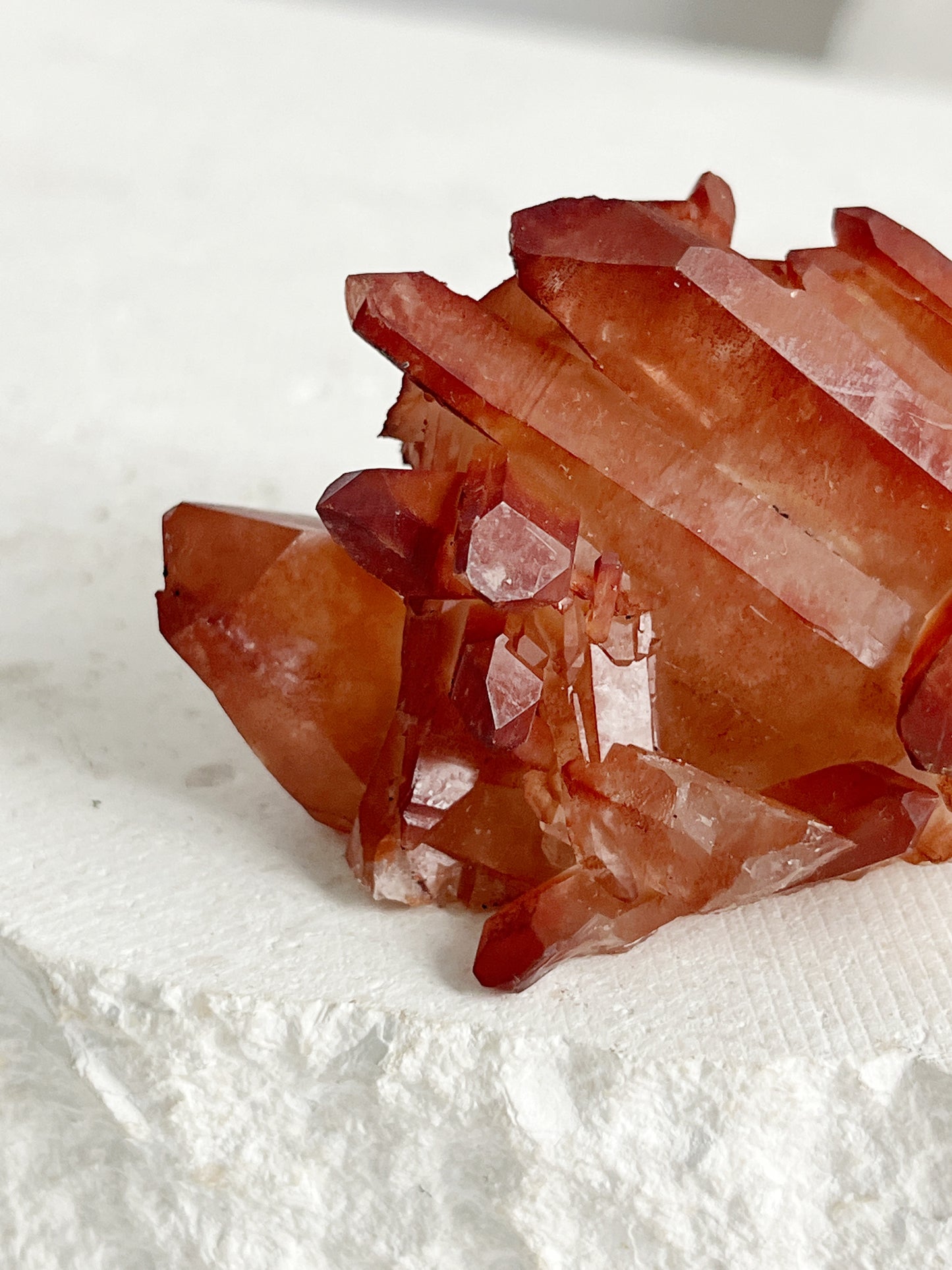 RED HEMATITE QUARTZ CLUSTER || 30688