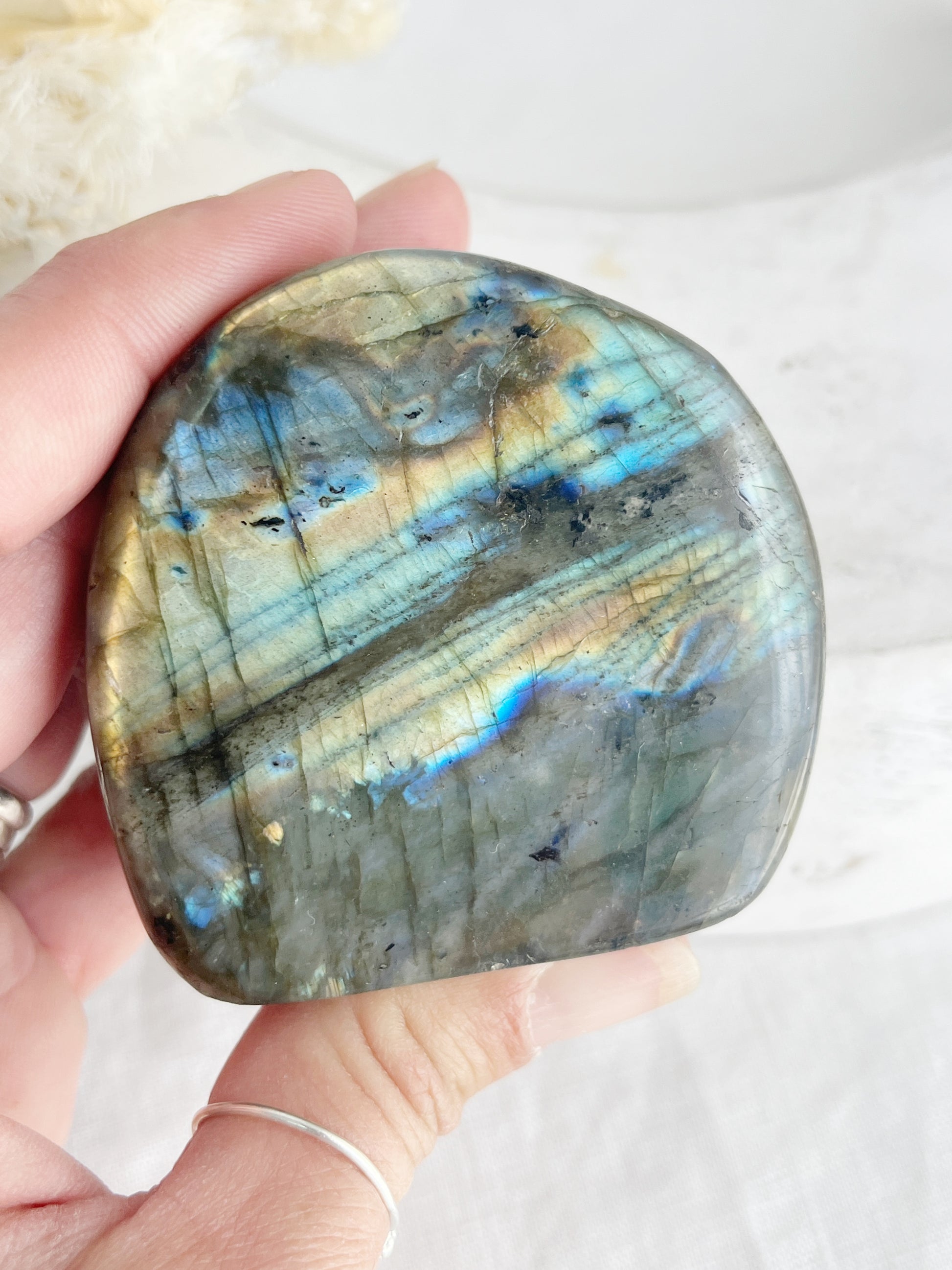 LABRADORITE FREEFORM, STONED AND SAGED AUSTRALIA