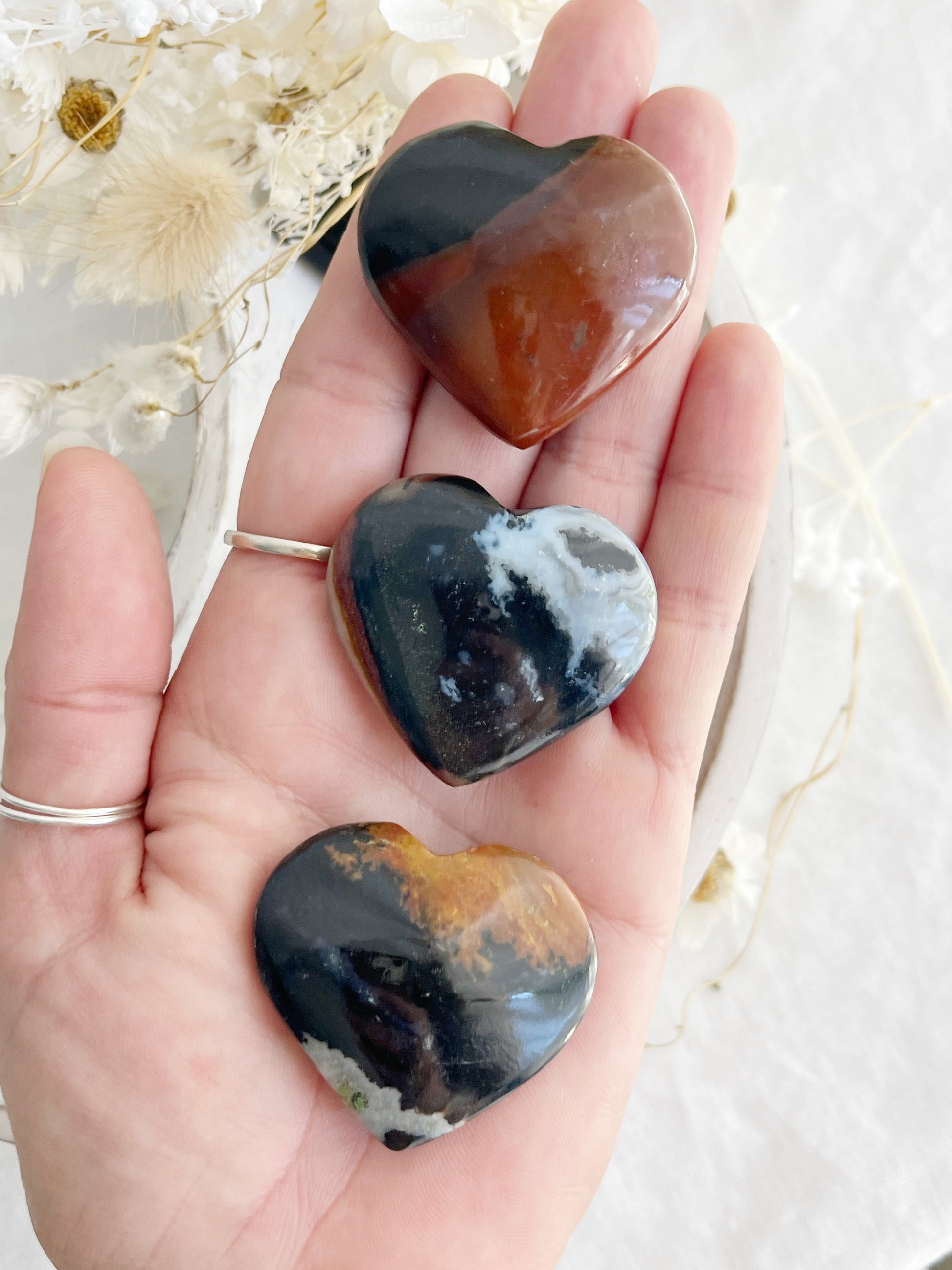 SARDONYX HEART, 30655, INTUITIVELY CHOSEN, STONED AND SAGED AUSTRALIA