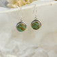 TURQUOISE EARRINGS STERLING SILVER. STONED AND SAGED AUSTRALIA