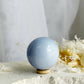 BLUE CHALCEDONY SPHERE, STONED AND SAGED AUSTRALIA