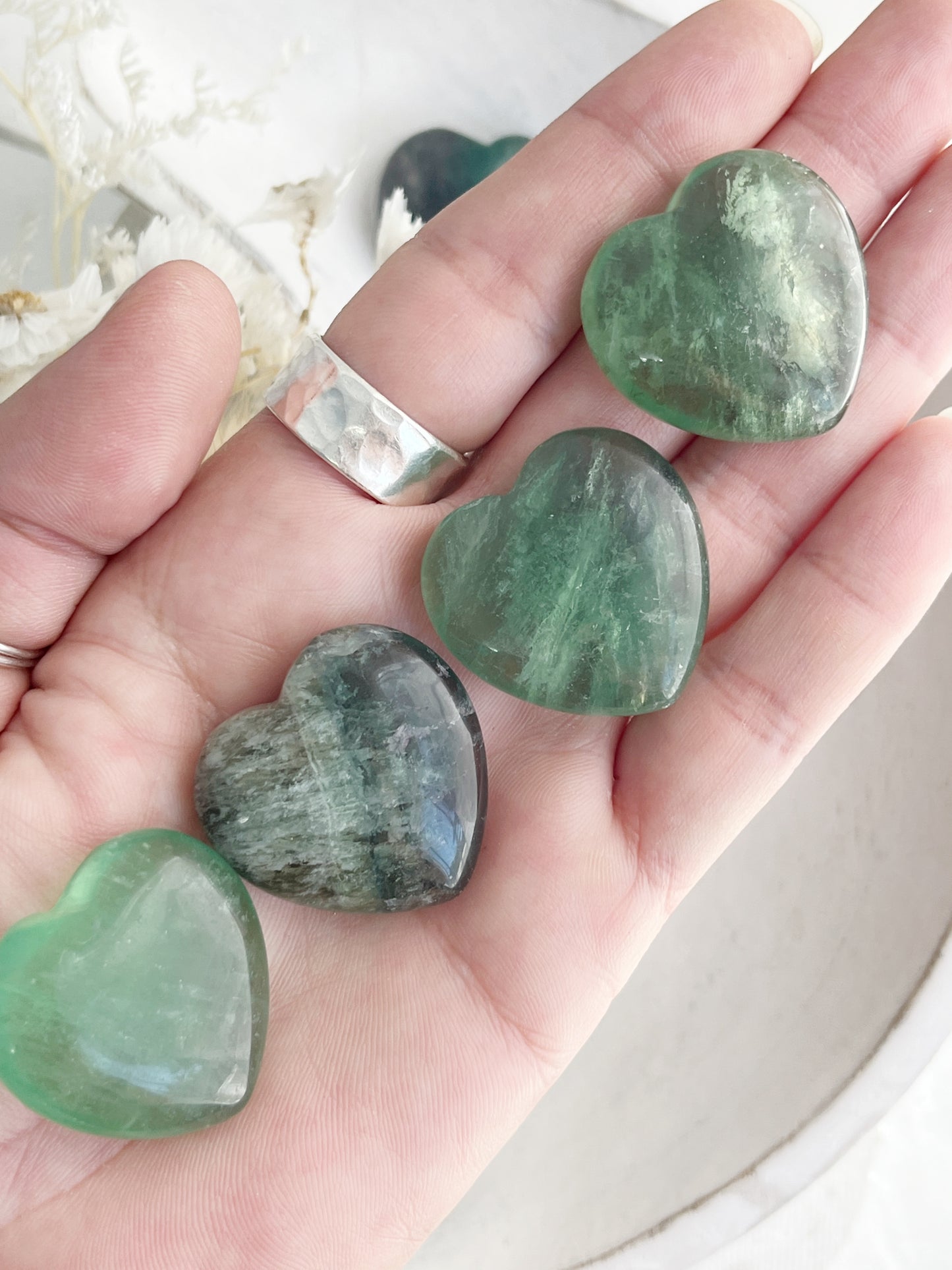 FLUORITE MINI HEART || INTUITIVELY CHOSEN