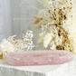 ROSE QUARTZ CRYSTAL BOWL TRAY TRINKET DISH AUSTRALIA SELF LOVE LOVE COMPASSION STONED AND SAGED 