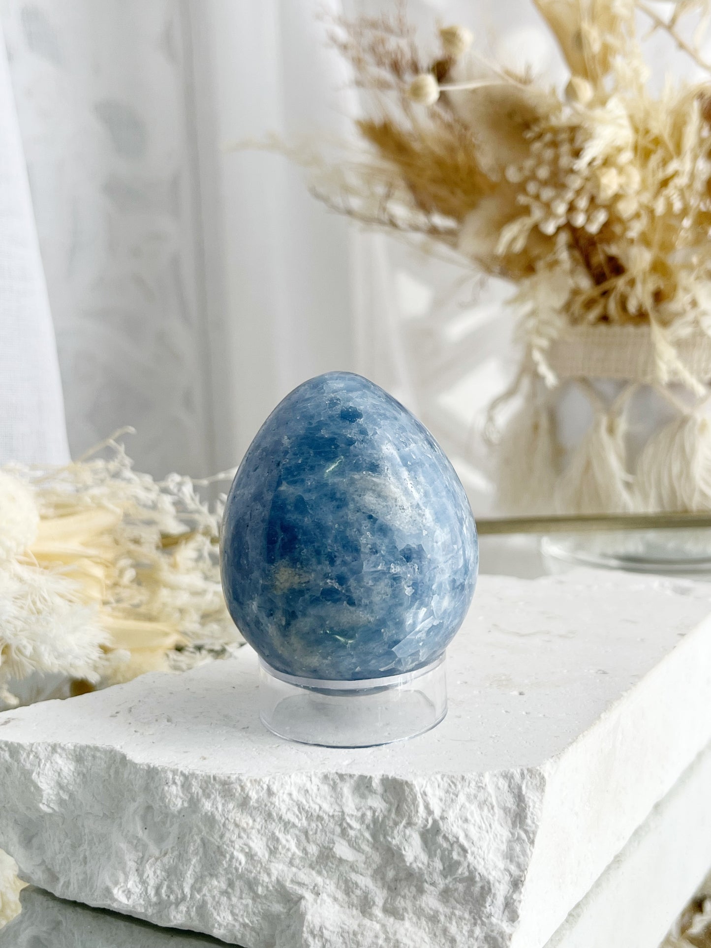 BLUE CALCITE EGG || 20804